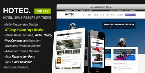 ThemeForest - Hotec v1.10 - Responsive Hotel, Spa & Resort WP Theme