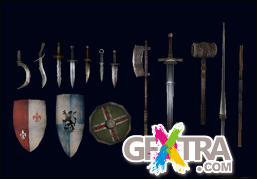 Tridinaut Medieval Weapons Pack