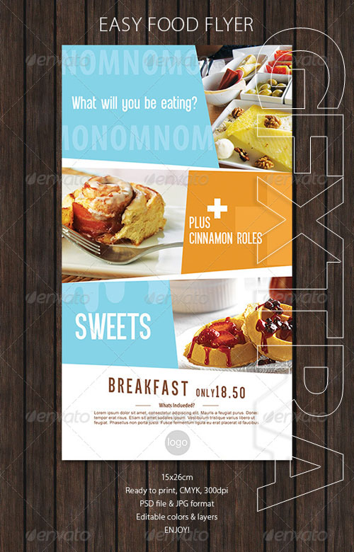 GraphicRiver - Food Flyer with Soft Colors