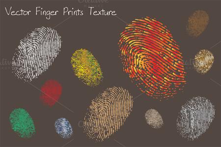 Vector finger prints texture