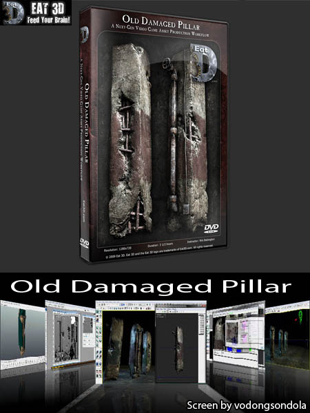 Old Damaged Pillar - Eat 3D