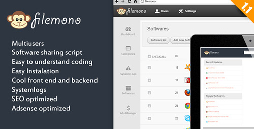 CodeCanyon - Filemono Software Sharing Script v1.1.1