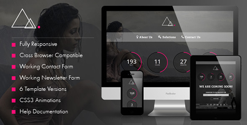 ThemeForest - Triangles - Responsive Coming Soon Template - RIP
