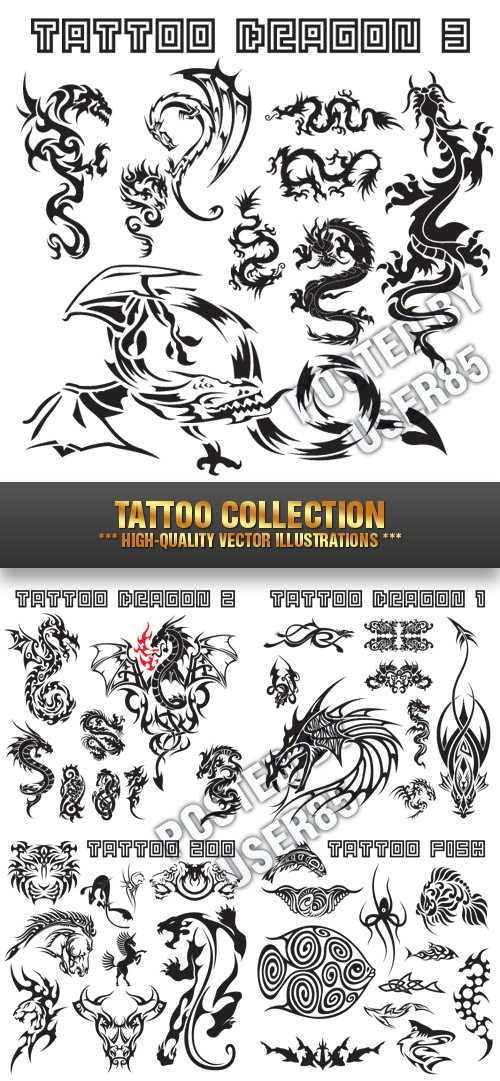 Stock Vector - Tattoo Collection