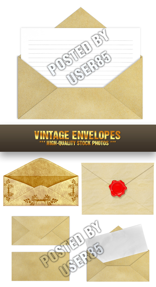 Stock Photo - Vintage Envelopes