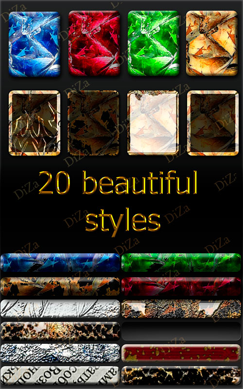 Beautiful styles for Photoshop