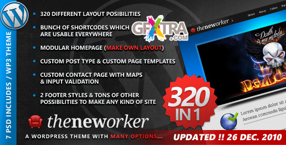ThemeForest - The Neworker WordPress Premium theme 320 in 1