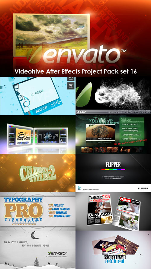 Videohive After Effects Project Pack set 16