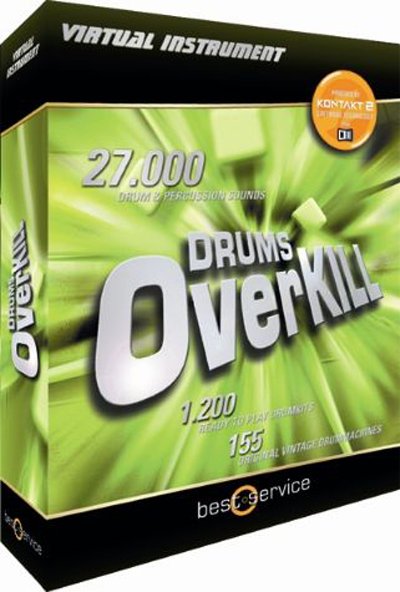Best Service Drums Overkill VSTi DXi RTAS AU HYBRID DVDR-DYNAMiCS
